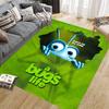 A Bug's Life Home Sofa Decoration for Living Room & Bedroom, Non‑Slip Play Flannel Floor Mat for Game Room