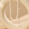 Silver Color Body Chain Jewelry Imitation Pearl Bikini Back Chain Back Chain Necklaces  Wedding