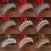 Wedding Crystal Bridal Tiara Crown Queen Bride Diadem Hair Ornaments Head Jewelry Accessories for Women Pageant Headpiece