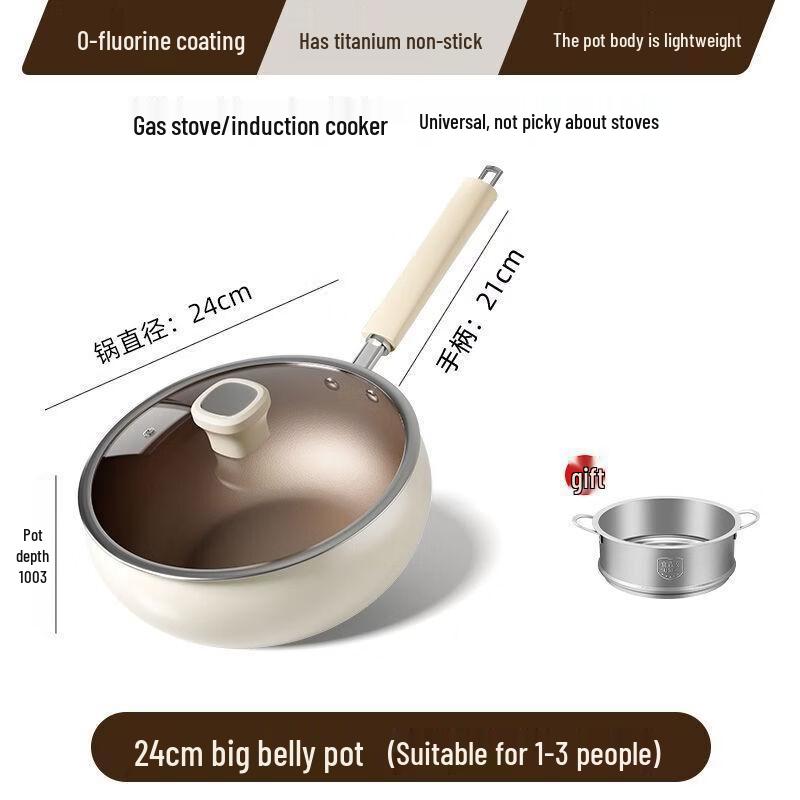 Titanium Ceramic Non-stick Wok