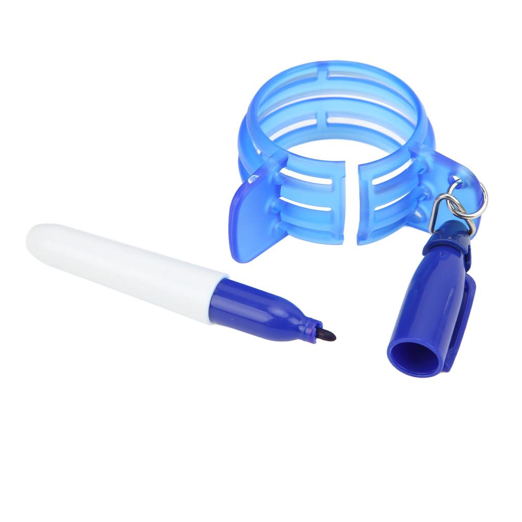 360 Degrees Golf Ball Line Marker Plastic Golf Three Line Drawing Device for General PurposeBlue