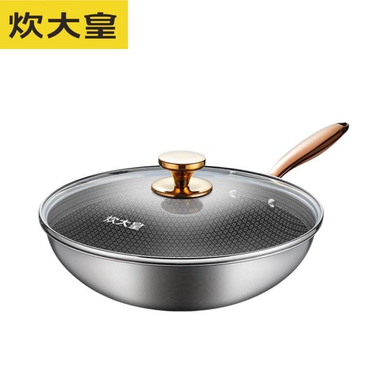 COOKER KING Colorful Gold Honeycomb Non-stick Wok