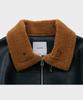 Ffeff Studio Leather Shearling Jacket (Dark Green)