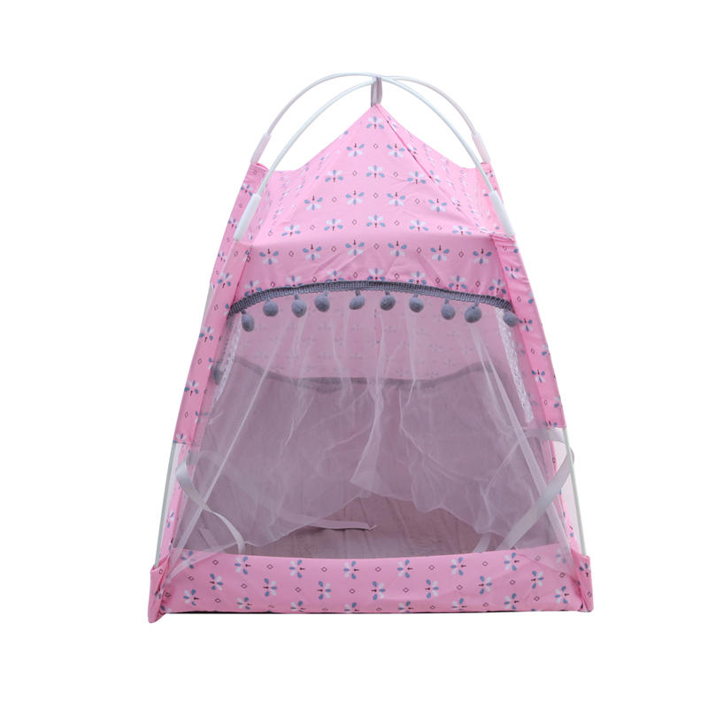 Frühling Sommer Niedlich Indoor Outdoor Hund Katze Zelt Haus Kleintier Abnehmbar Waschbar Höhle Nest Bett