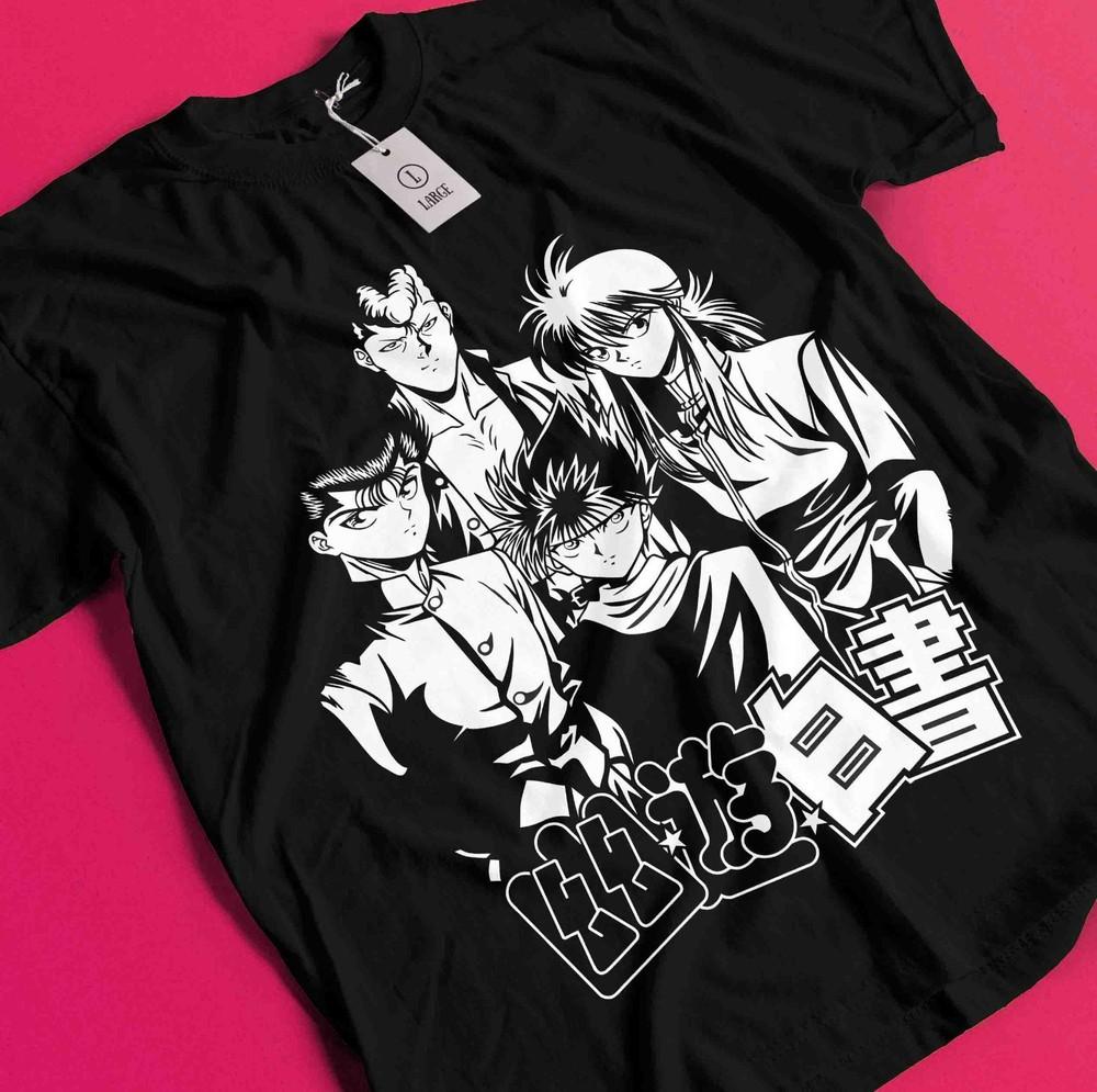 

Yu Yu Hakusho T-shirt Yusuke Urameshi Tshirt Kuwabara Kurama Hiel Shirt Anime AA186 4XL