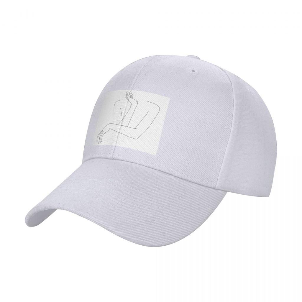 Folded arms line drawing - Anna Baseball Cap custom caps Custom Cap Anime Hat Female Men's