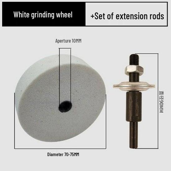 Electric Drill Conversion Kit: Grinding Wheel Holder, Metal Drill Bits, Polishing & Sharpening Attachments
