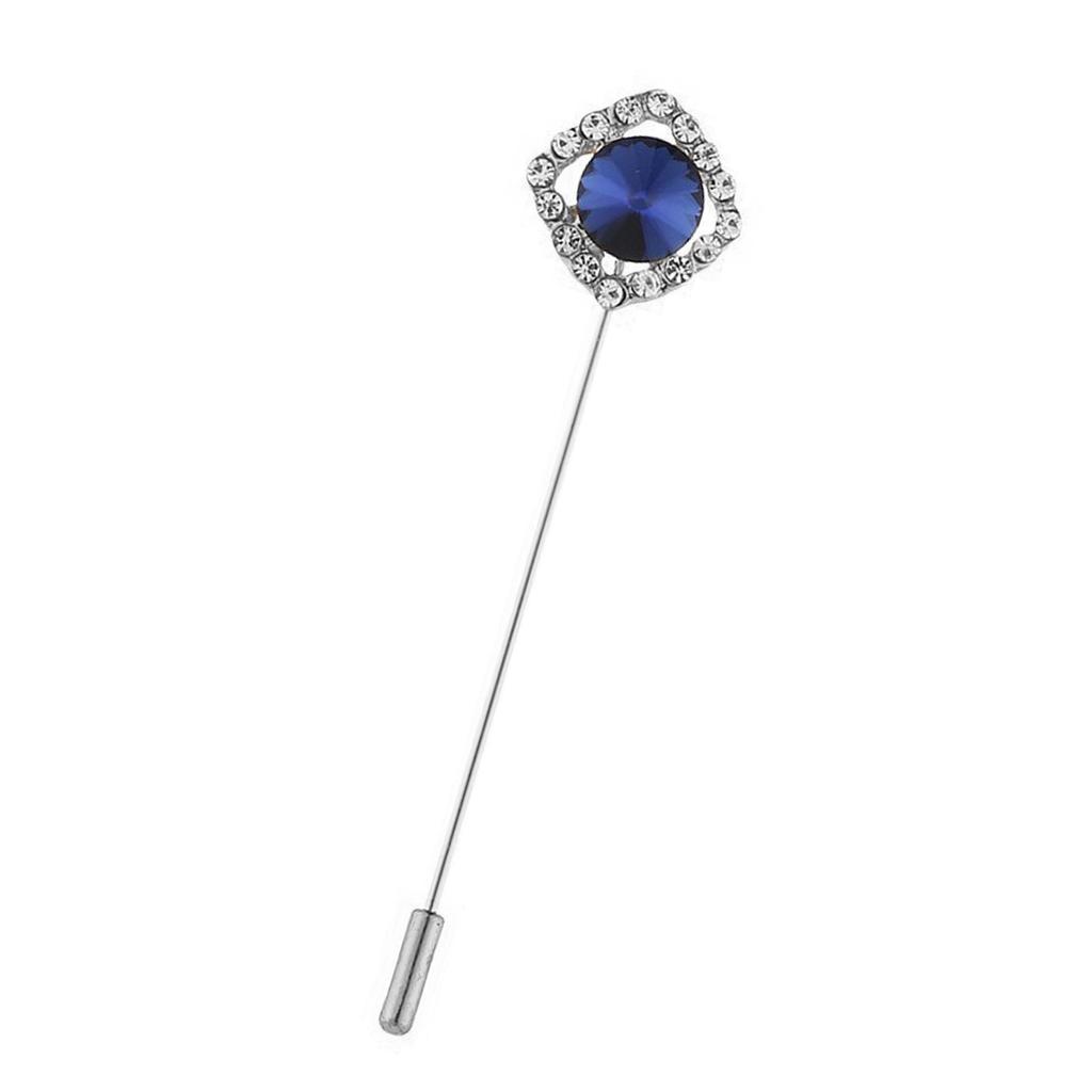 Gender Neutral Crystal Accented Brooch Pin Comfortable Wear Safety Lapel Pin Chest Ornament For Office Parties