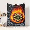 Flame Ice Darts Flannel Blanket Throw Blanket Soft Warm Sofa Bed Camping Car home Decor Unique Christmas Gift C930611