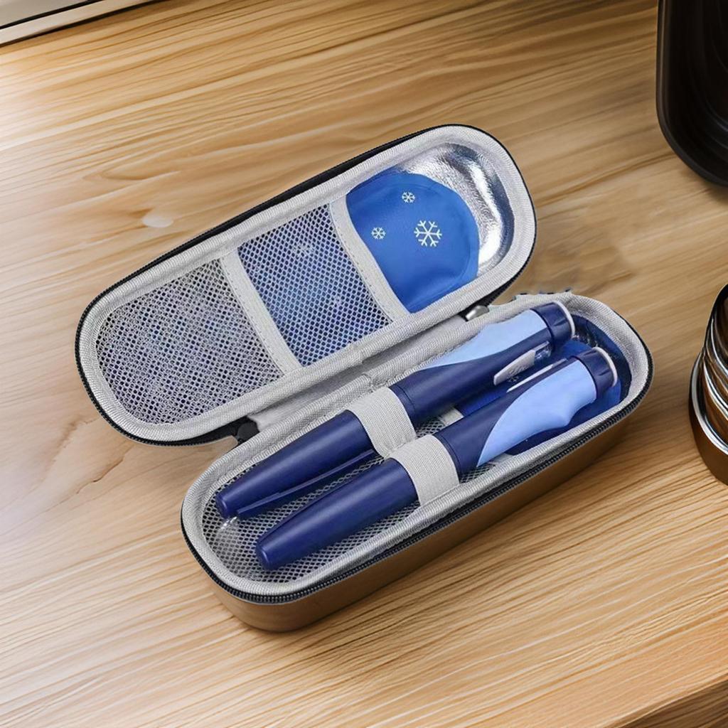 Convenient Insulin Cooler Bag Storage Holder With Aluminum Foil Design For Traveling Working and Outdoor Activity