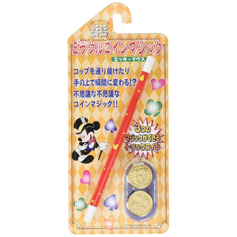 

Tenyo Magic Tricks, Mysterious Coin Magic, Miracle Coin Magic, Mickey Mouse, 3 Magic Trick Coins, Beginners, Ages 6 and Up