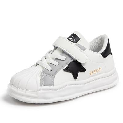 Kinderschoenen Jongensschoenen Nieuwe Lente- en Herfstboardschoenen Leer Zomerschoenen Oplossende Schoenen Kleine Witte Schoenen voor Meisjes