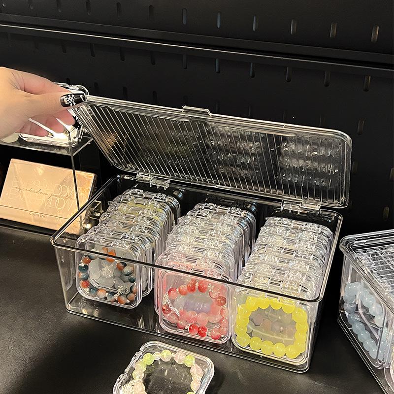 Transparent Dustproof Jewelry Box: Crystal Wenwan Bracelet & Necklace Storage Organizer