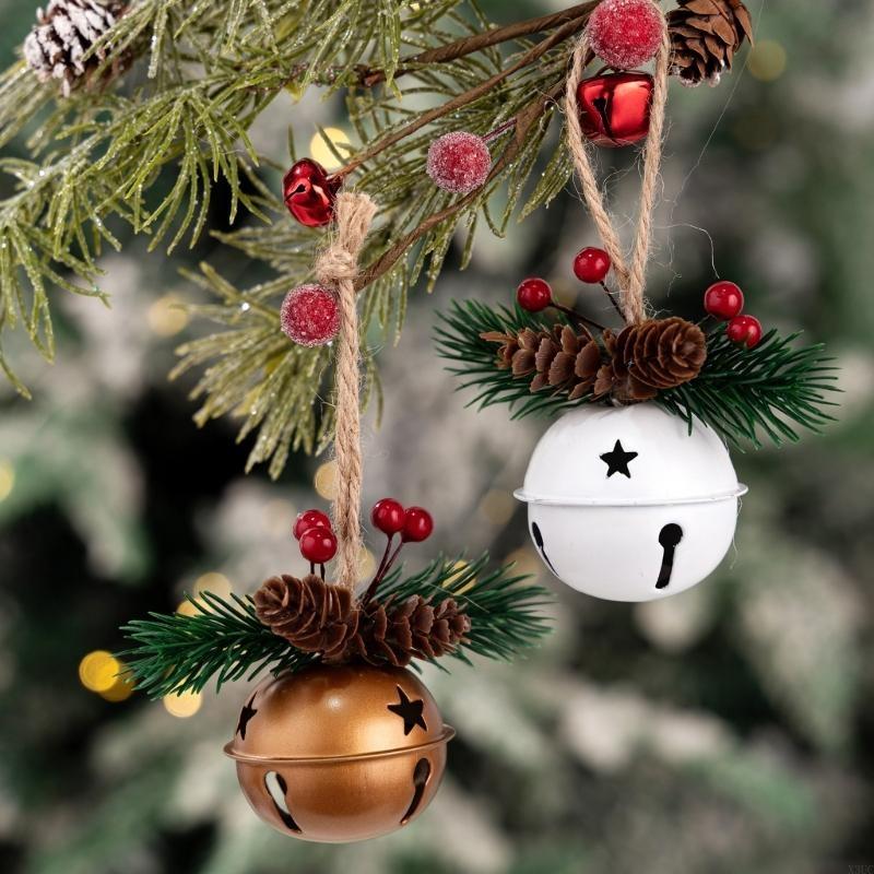 Weatherproof Iron Bells Decorations for Door Window Christmas Tree Decoration X3UC