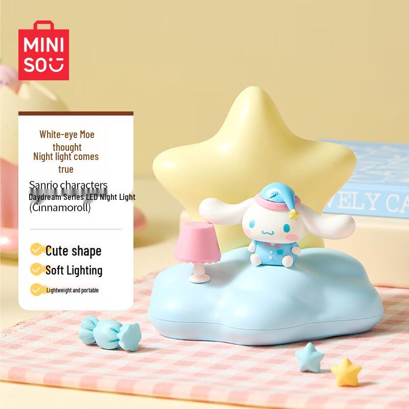 MINISO Kolekcja LEDowych lampek nocnych Sanrio