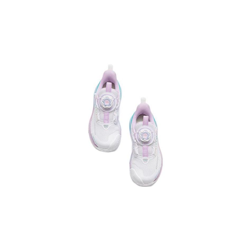 Anta Balance Bike Shock Absorbing Non-Slip Wear-Resistant Low-Top Running Shoes Kids Running Shoes Purple Blue 322319961-1