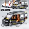 1:24 legierung Bus BenzS Sprinter MPV Van Legierung Spielzeug Auto Diecast MPV Modell Sound Licht Zurückziehen Kinder Geschenk Jungen für Spielzeug