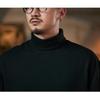 Retro High-neck Long-sleeved T-shirt Men's Spring and Autumn Loose Pullover Top New Base Shirt