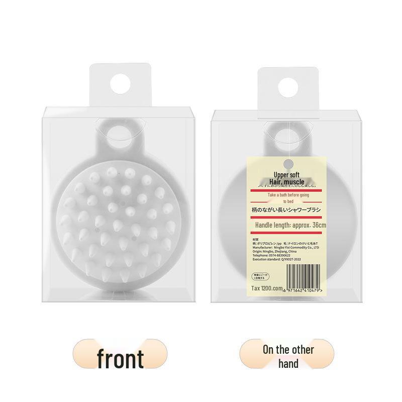 Japanese Silicone Scalp Massage Shampoo Brush & Comb