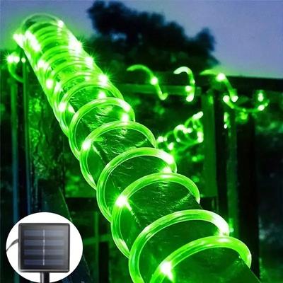 1pc Solar-LED-Lichterkette 50LED Rohr Seil Lichterketten mit 8 Modi Outdoor Wasserdicht Rohr Solar Zaun Lichter für Wohnkultur