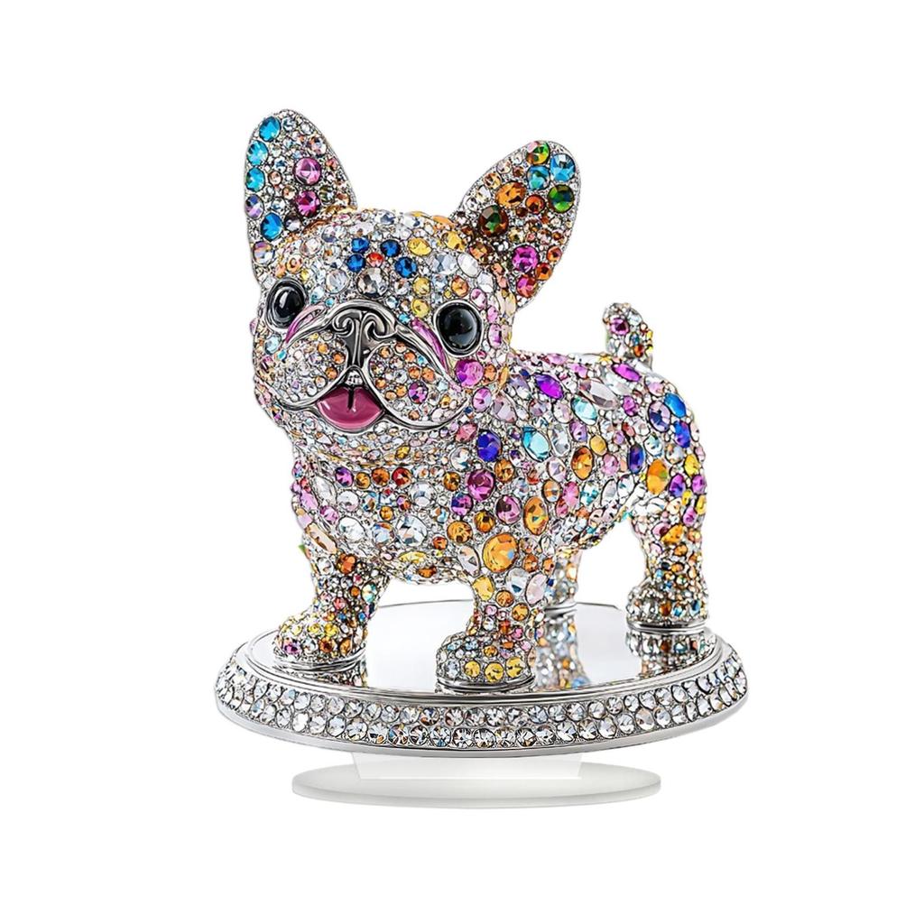 Dog Acrylic Sign Home Decor Indoor Outdoor Puppy Plate 2D Flat Acrylic Ornament for Holiday Christmas Xmas Festival Living Room