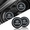Car Anti Slip Coaster Water Cup Slot Non-Slip Cushion Accessories For IS250 IS200 CT200h GS300 LS430 RX450h LX570 IS300 ES RX LS
