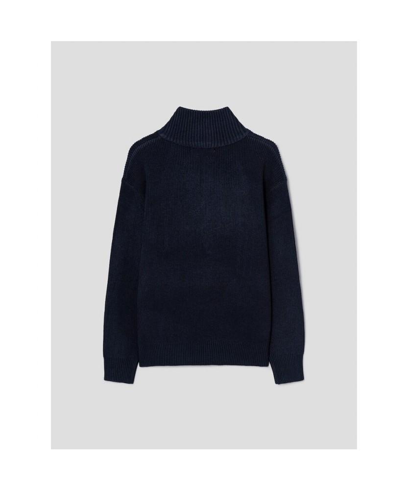 8seconds Half-Zip High-Neck Knit - Navy