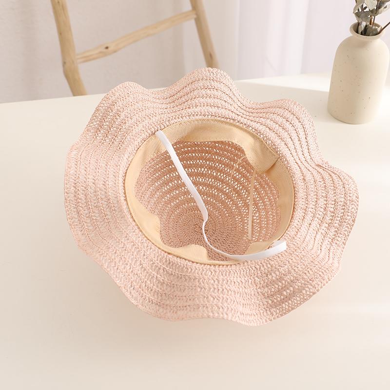 Kinder Atmungsaktiver Strohhut Sommer Kinder Mädchen Outdoor Urlaub Panamahut Sonnenhut Für Mädchen