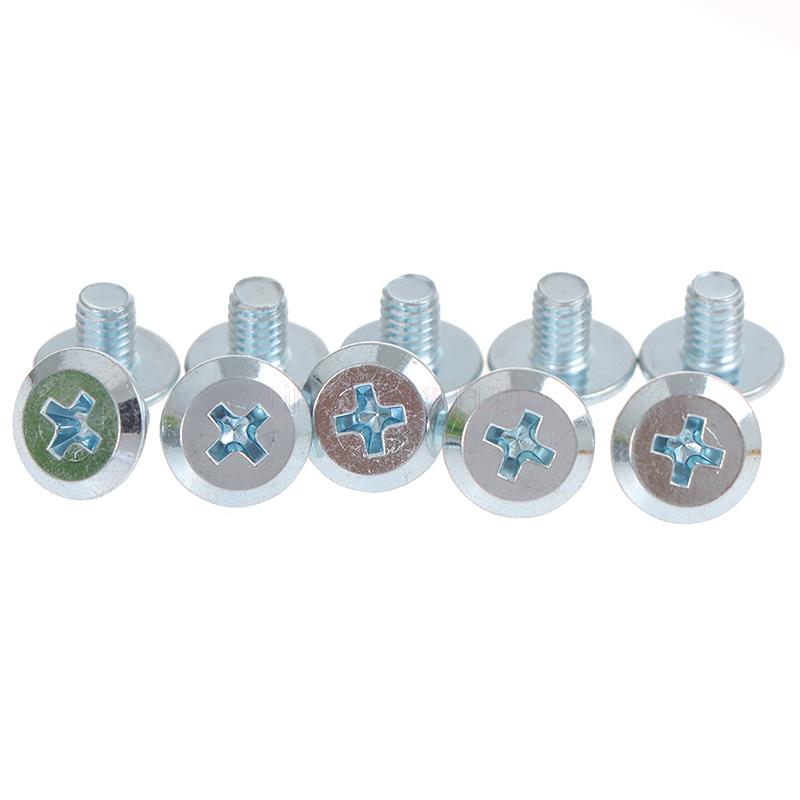 

10Pcs Hair Clipper Fixed Bit Screws for WAHL 8148 Bit Screw Two Hole Knife Holder срібний