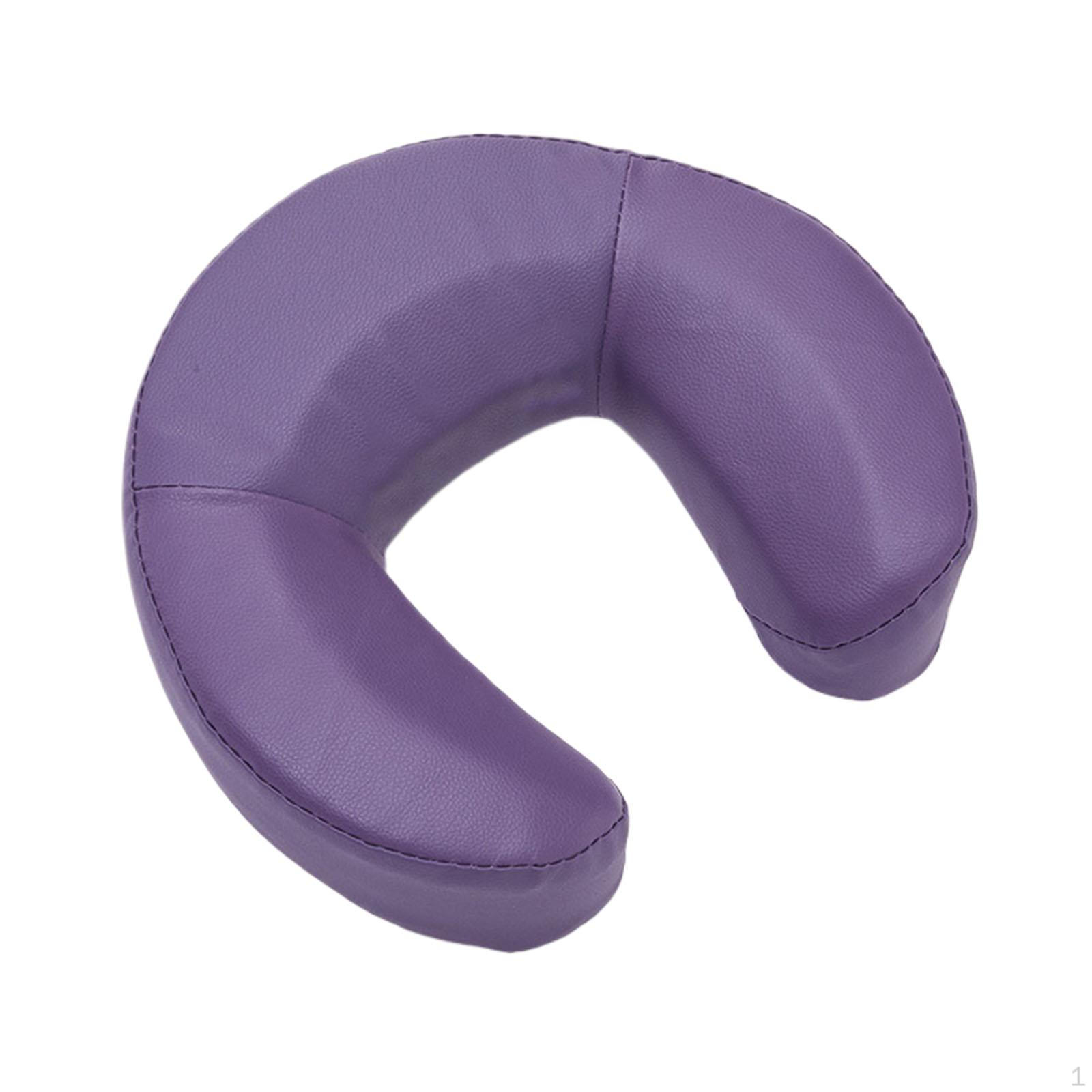 

Face Pillow for Massage Chair Cushion Easy to Soft 30x28x7.5cm Head Neck Rest Pad Universal violet