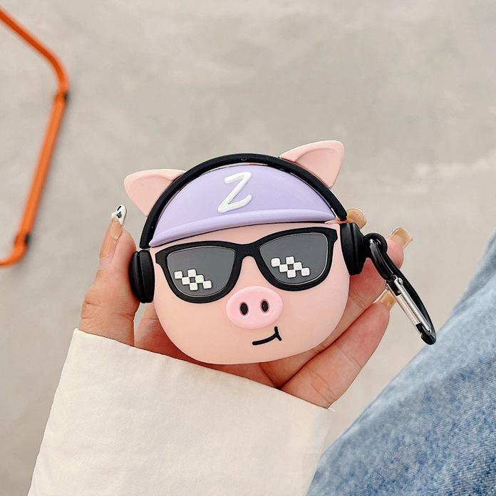Cool 3D Bulldog Soft Silicone Cases For Apple Airpods Pro Protective Bluetooth Wireless Earphone Cover For Apple Air Pods Charging Box Bags