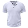 Sports Slim Men's Short-sleeved T-shirt Fitness Stretch Thread Slim Solid Color Pullover Casual Top