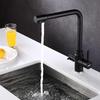ULA Filtered Kitchen Faucets Hot and Cold Drinking Water 3-ways Filter Kitchen Sink Mixer 360 Rotation Taps