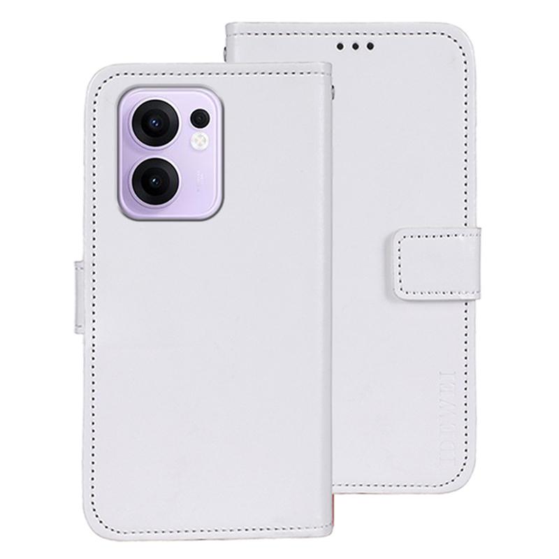 For Oppo Reno13 F 5G Stand Case Crazy Horse Texture Leather Phone Cover