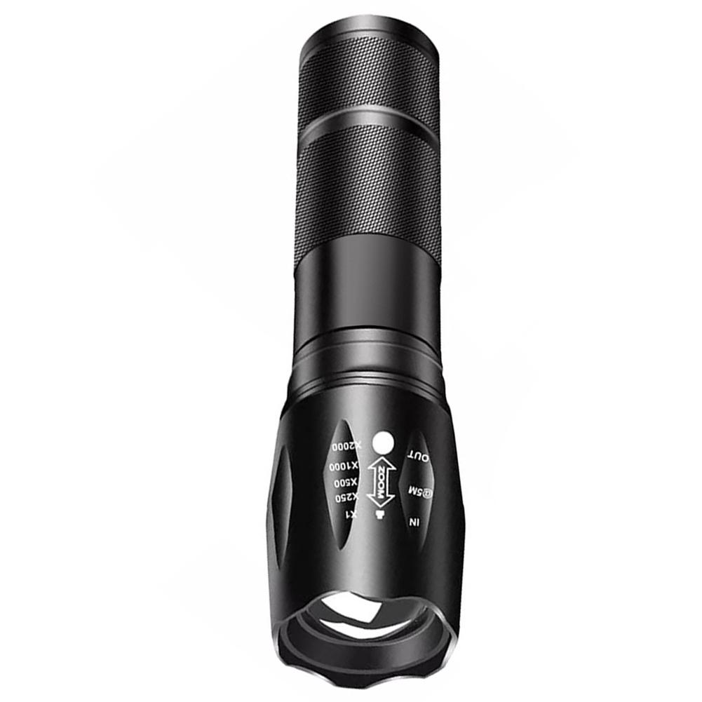 Portable Torch Light USB Rechargeable LED Flashlight Life Waterproof for Hiking Adventure Exploring Emergency Outdoor Lighting