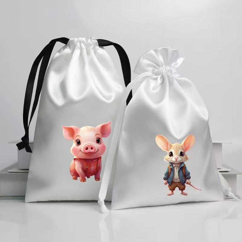 Heat Transfer Vinyl For T-Shirt Dresses Jeans Diy Cartoon Animals Stickers Decals Heat Transfer Printing Cat Rabbit Deer