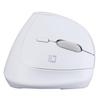 Digio2 Mini Ergonomic Wireless Mouse, Quiet, 5 Buttons, Blue LED, White