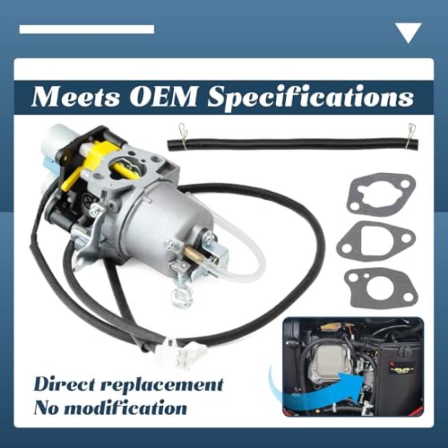 Huayi OEM Carburetor Compatible with Predator 5000 Watts Dual Fuel Inverter Generator 71367 70143 Carb Replacement with Gaskets