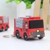 Schöner Feuerwehrauto-Schlüsselanhänger mit LED-Sound, Handtasche, Hängedekoration, Spielzeug, Geschenk