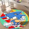 1pc Sonic1 Design Printed Area Round Carpet for Bedroom Living Room Home Decor Rugs Mat Non Slip Mat Rug for Bedside
