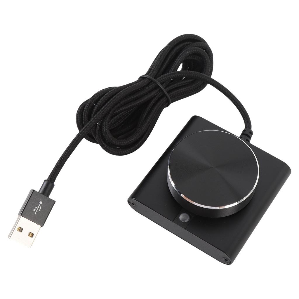 USB Volume Control Knob for PC External Media Adjustment Controller with 1 Key Mute Function Plug and Play Support for