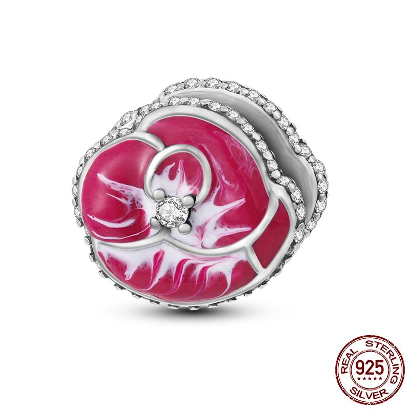 Copper Butterfly Ladybug Cactus Lucky Four Leaf Clover Dangle Charm Beads Fit Charm Bracelet Original Jewelry