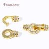 Luxury Cubic Zirconia Pearl Clasps 18K Gold Plated Fastener Clasp Connectors For Jewelry Making DIY Necklace Accessories