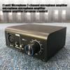 Double Channel Mic Preamp In Durability Metal Case Instrument Preamplifier Ideal For Studio Recording And Stage Use