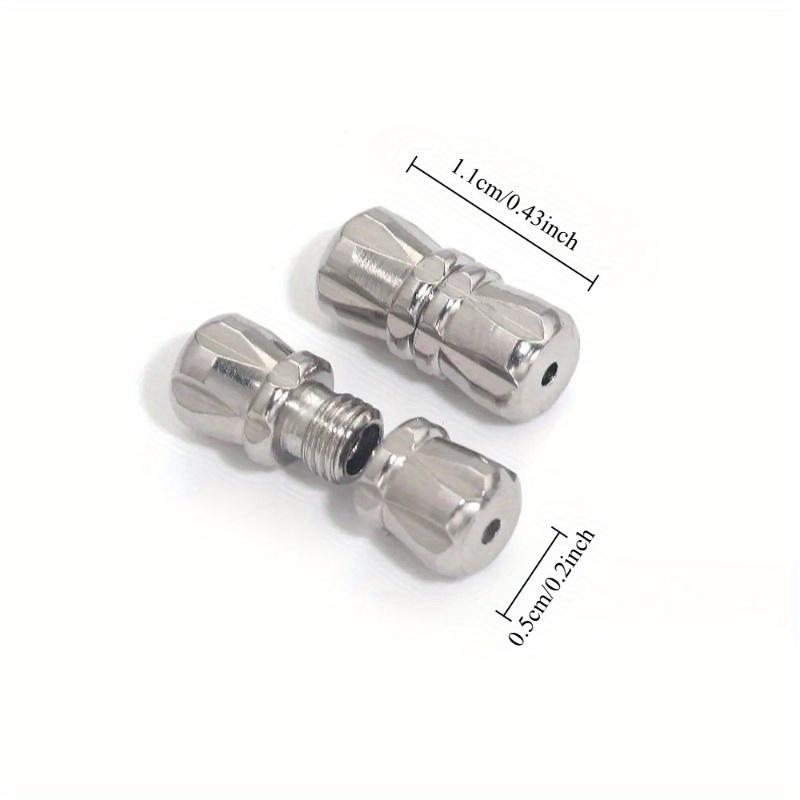 5 шт. Застежки-винты из нержавеющей стали, застежка-бочонок, цилиндрические застежки, пряжки, закрытые, для изготовления браслетов, ювелирные принадлежности, DIY B