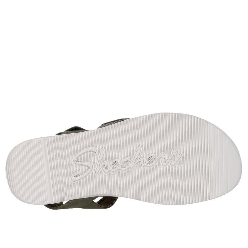 Skechers Lifted Comfort Women Single-Strap Sandals Olive Green 163252-OLV