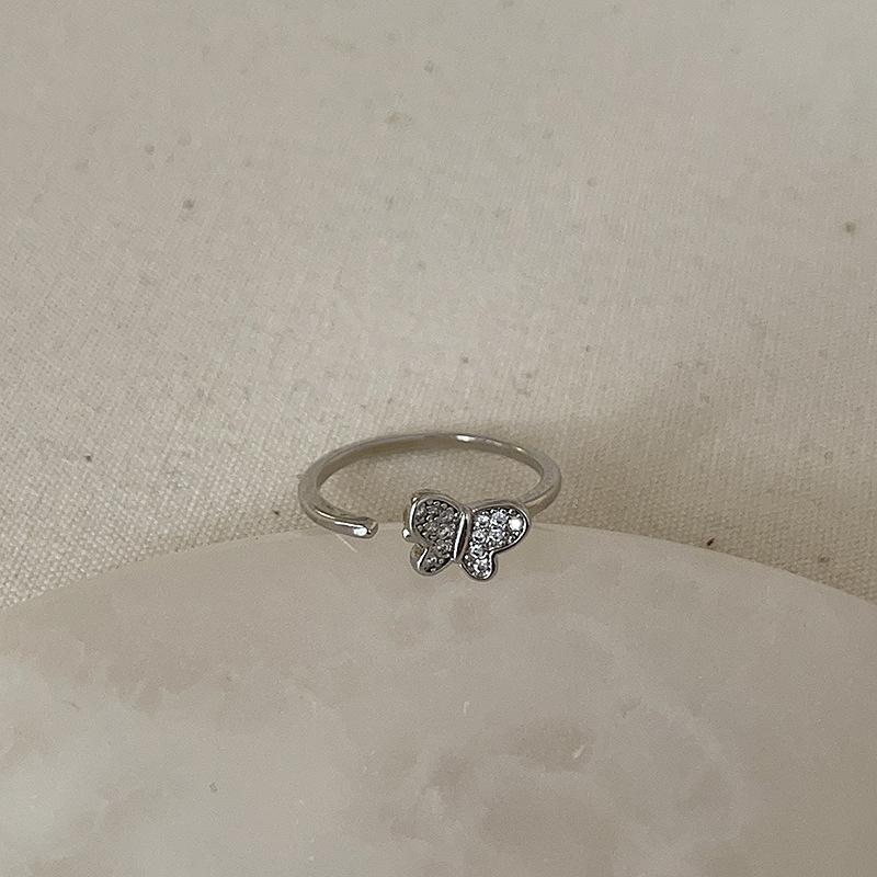 Light Luxury Simple Pearl Bow Open Ring Collection Female Personality Unique Exquisite Fashion Versatile Ring Ring