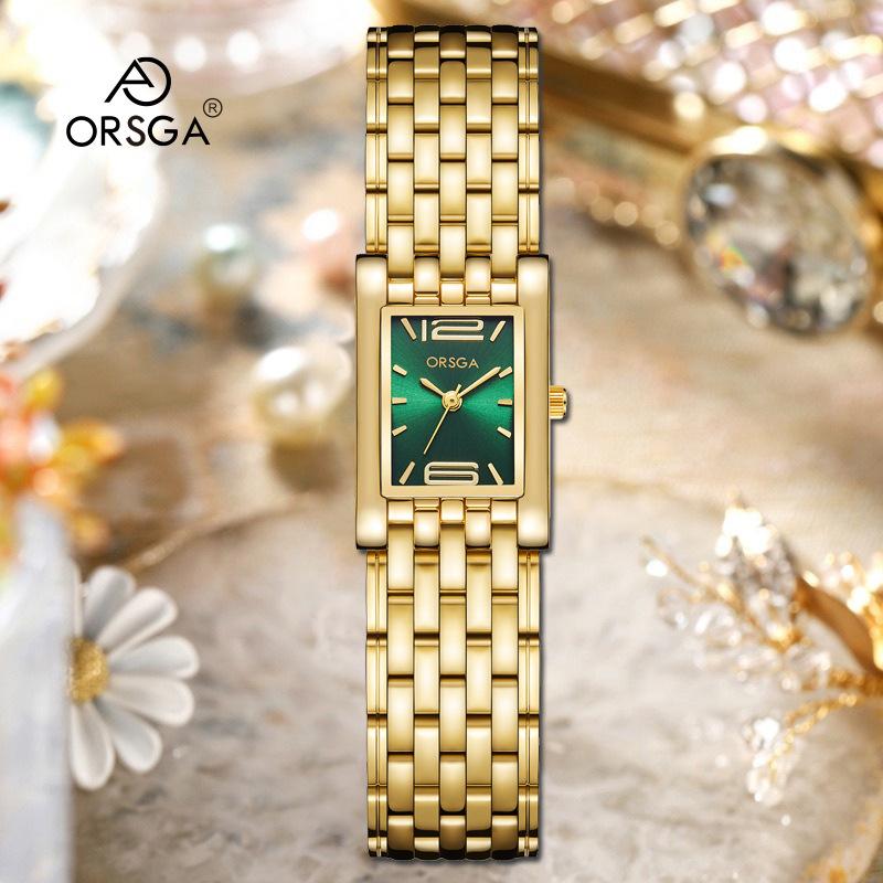 ORSGA Fashion Square Damen Quarz Uhr - Leichter Luxus & Casual Stil