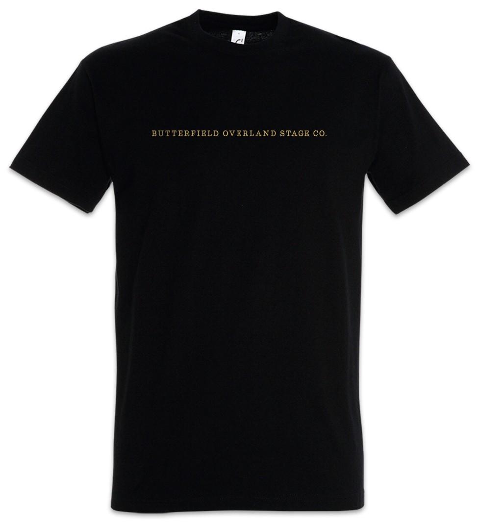 

Butterfield Overland Stage Co. Men s T-Shirt Mens Womens Tees Top Mail Hateful Postal Stagecoach 4XL