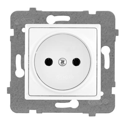 SINGLE SOCKET B/U WHITE ROSA - E+PL-57183